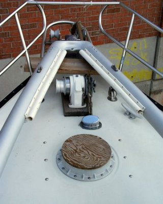 foredeck with windlass