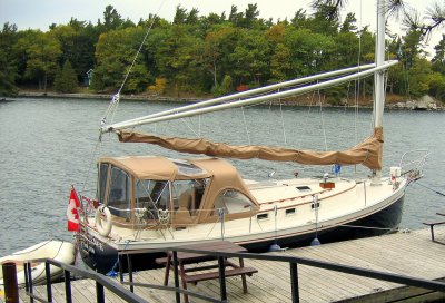 rigged for rain - Thousand Islands, East-Lake Ontario