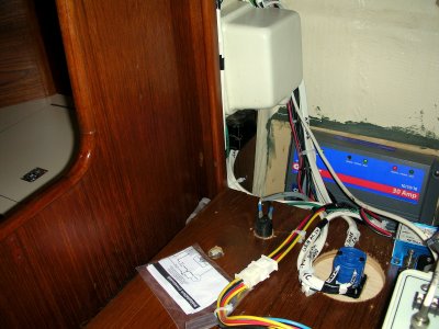 generator wiring behind the panel