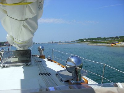 Approaching Cuttyhunk Harbor