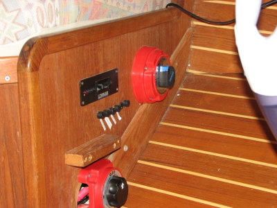 battery switches in nav station under qaurter berth