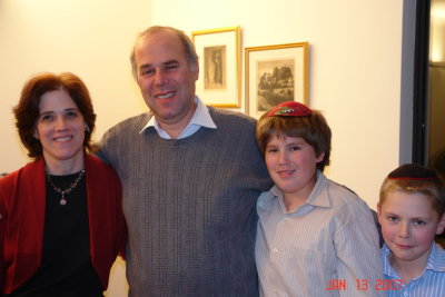 leah,rabbi dr. avi berkowitz and son ari