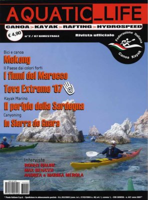 La copertina della rivista AcquaticLife Canoa Kayak -N.2 -  Agosto 2007