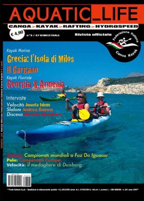 La copertina della rivista AcquaticLife Canoa Kayak -N.3 - Ottobre 2007