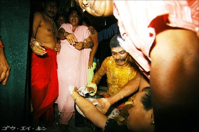 a lady fainted upon receiving the blessings