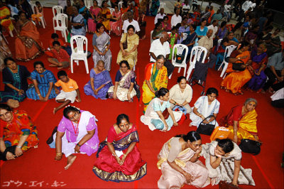 crowd waiting by the side