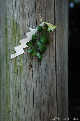 Atsuta Shrine, charm on Torii Gate