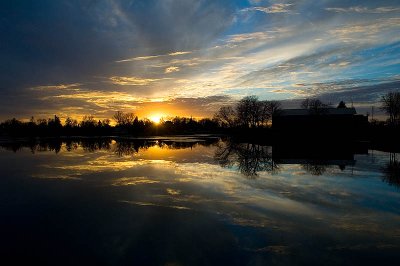 Mill Pond Sunset  ~  November 28  [60]