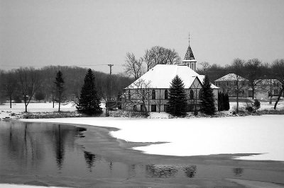 Mill Pond Church Winter  ~  January 21