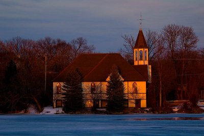 Mill Pond Church Sunset  ~  March 13  [7]