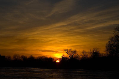 March Sunset on the Mill Pond  ~  March 19