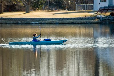 Kayak on the Pond  ~  April 15