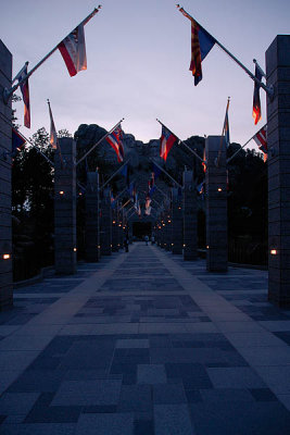 Avenue of Flags Sunset