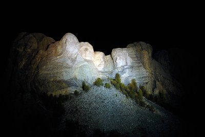 Mount Rushmore Night