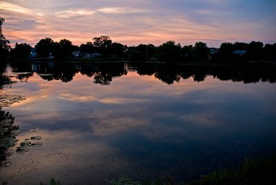 Mill Pond Sunset  ~  August 7