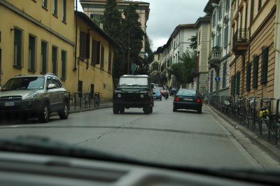 In the city