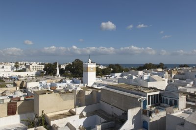 Ville d'Hammamet vue du haut des remparts