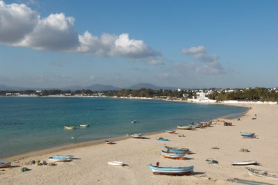 Baie d'Hammamet vue du haut des remparts de la ville