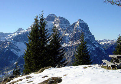 Blick zum Glrnischmassiv