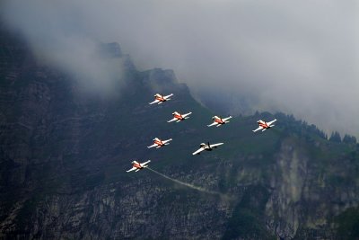 Patrouille Suisse mit Hawker Hunter