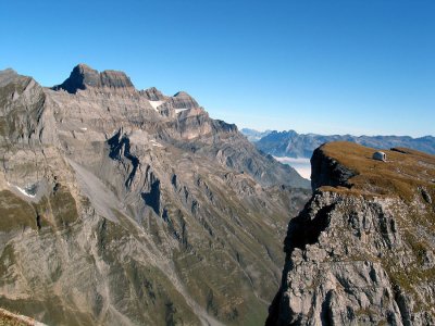 rechts Mittlerer Eggstock - links Glrnischmassiv