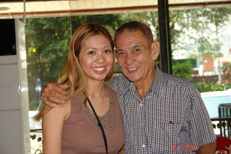 Two Generations: Lolo with Apo (Grandpa & Granddaughter)
