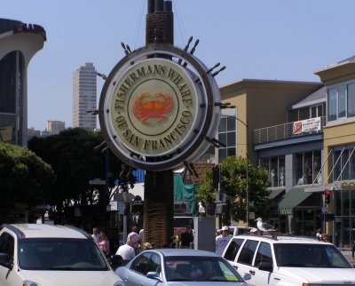 In the square at Fisherman's Wharf in San Francisco