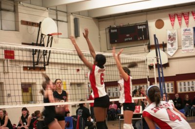 At the net!