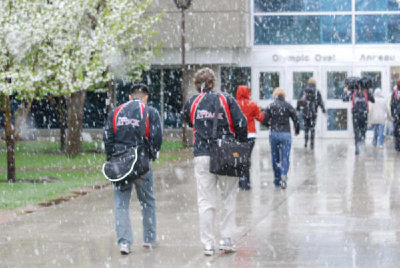 and it snowed in Calgary!