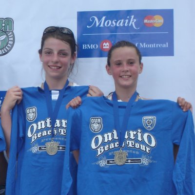 Camille Lefaive and Jaime Fryer who won Gold at  Ashbridges Bay on July 7th