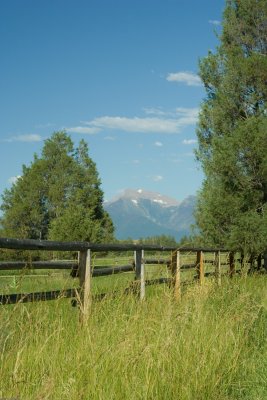 Misson Mountains in the background