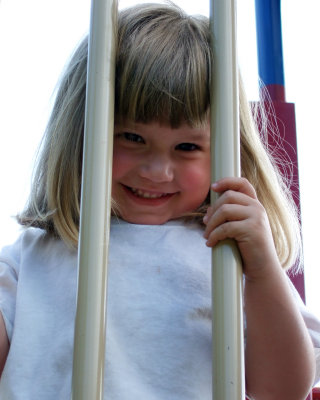 Cailynn bars at playground