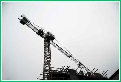 Construction crane silhouette.