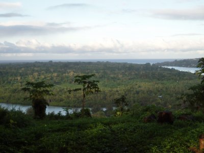 le terrain avec la vue