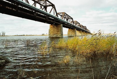 The railroad bridge