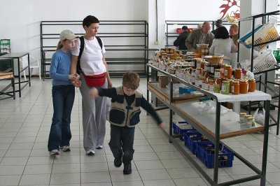 At the market...