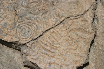 Prehistoric petroglyphs