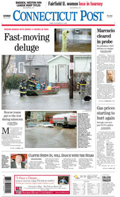 Connecticut Post (FRONT PAGE) 3/3/07