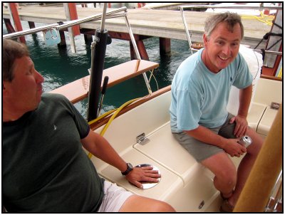 Allen Bud Kimmerly, boyhood friend, now Morris Yacht employee