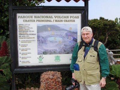 The Photographer at Poas Volcano