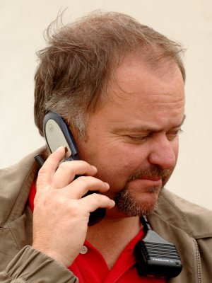 Bruce on the phone