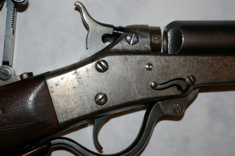Detail - 1873 Breech with Hadley Device Removed and Action Closed