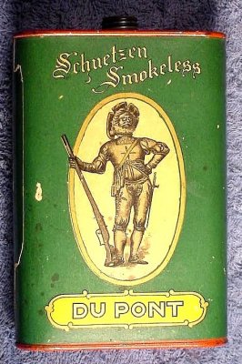 Du Pont Schuetzen Smokeless Powder Can and Flyer