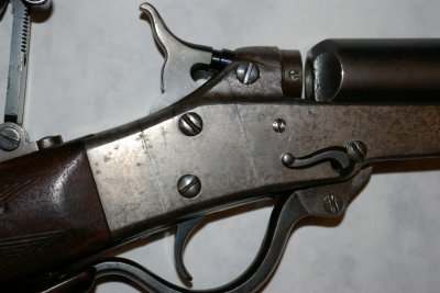 Detail - 1873 Breech with Hadley Device Removed and Action Closed