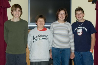 KJ, Keegan, Anna & Cody (cousins)