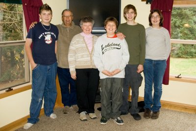 Grandpa & Grandma with the Grands