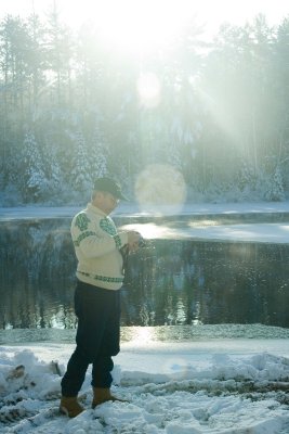 My photo companion...dad