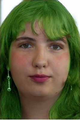 No, she doesn't look this way