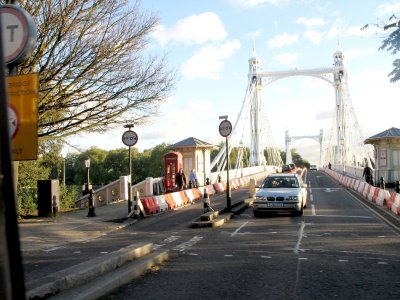 Albert Bridge, north end.