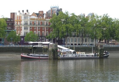 Putney Pier from Bishops Park.